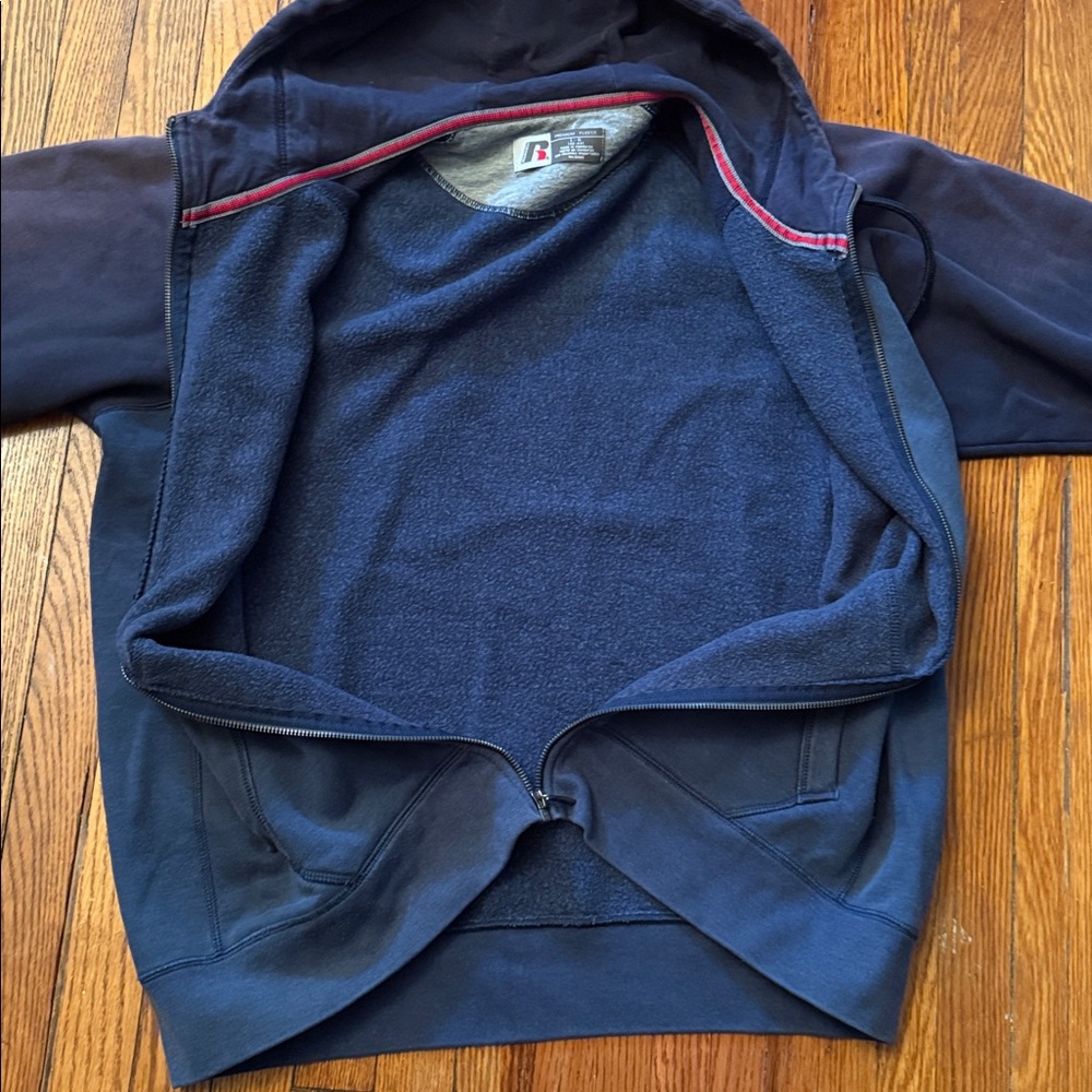 Y2K Russell Athletic Vintage Zip Up Hoodie - Picture 8 of 13